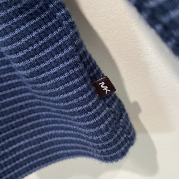 Michael by Michael Kors Long Sleeve Cotton Sweater/ Top Navy Blue/ Blue  L - Picture 4 of 8